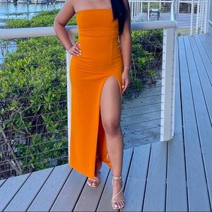 Orange dress